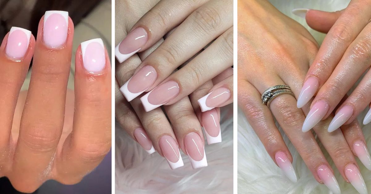 Pink and White Winter Nails Design for this Season