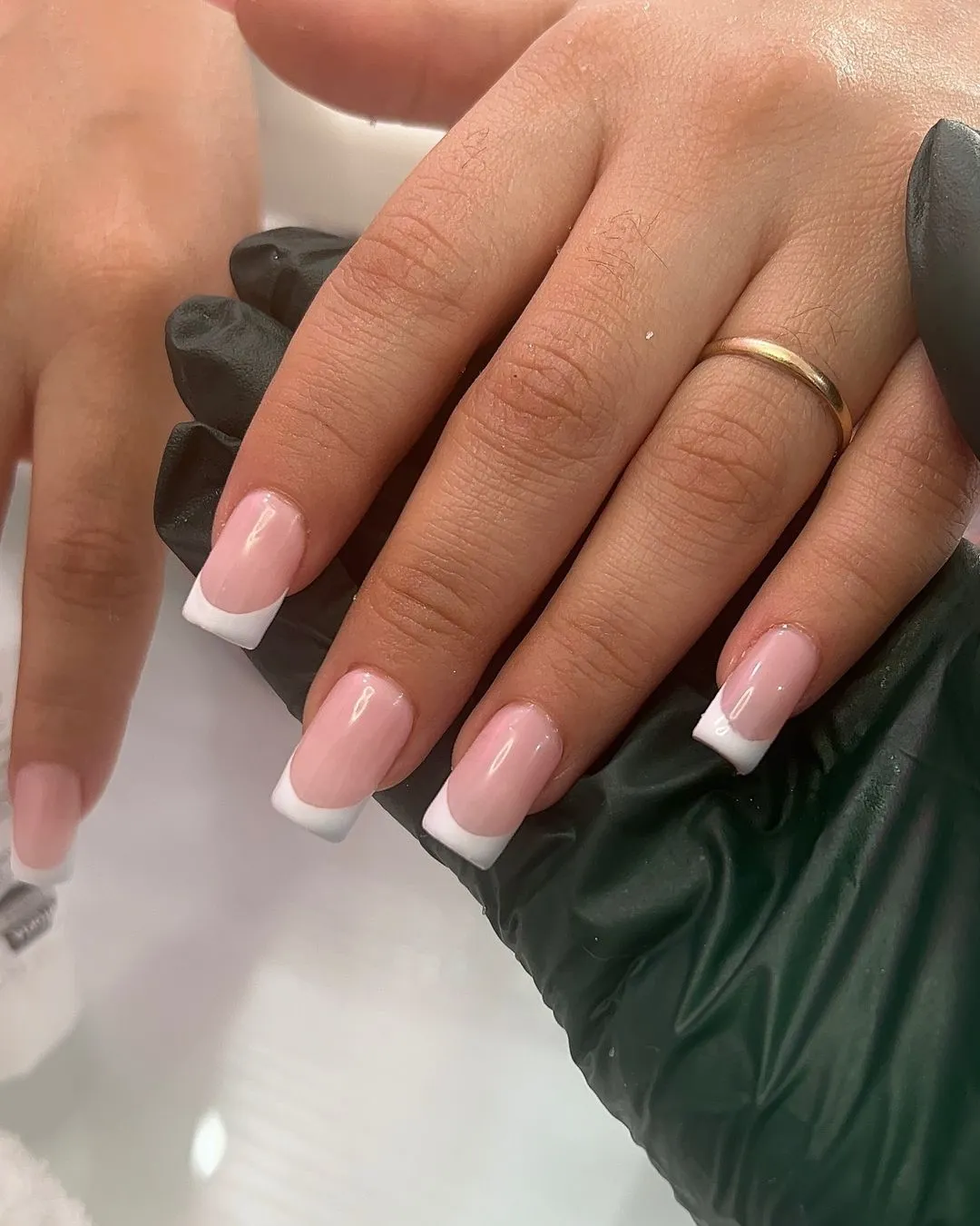 7. French Tip with Pink and White color