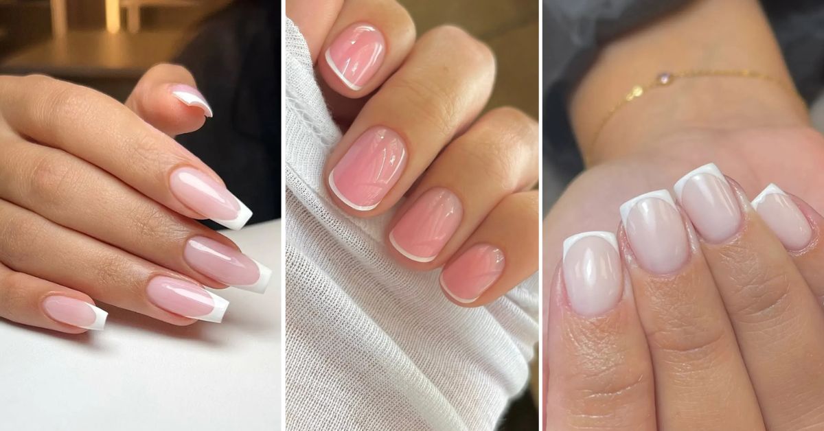 Trendy Short French Tip Nails with Stunning Designs