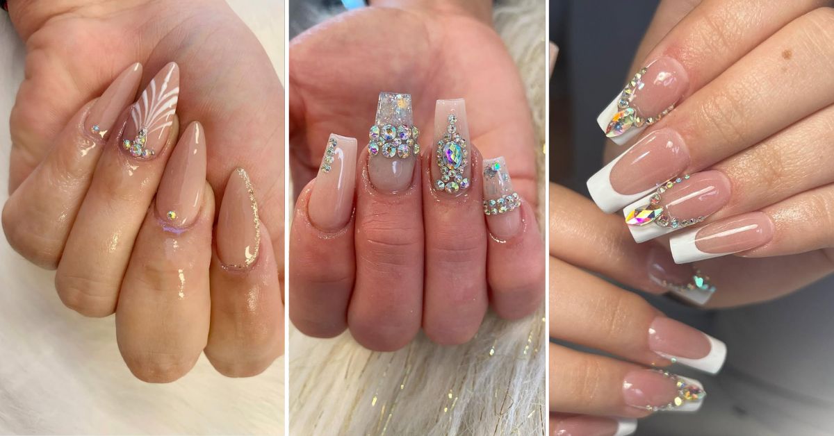 Elegant Simple Rhinestone Nail Designs You Need to Try This Year